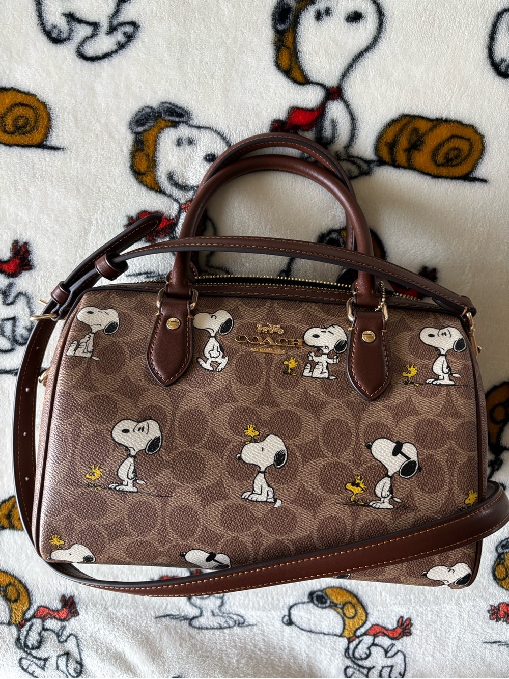 NWOT COACH x PEANUTS - Rowan Satchel Bag